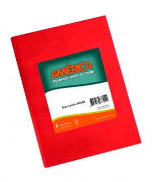 AMERICA CUADERNO ARAÑA ROJO RAYADO T/D x 42hj